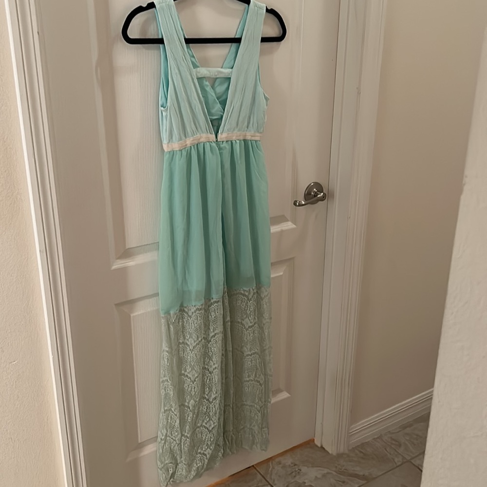 Mint Green Spring Dress - Picture 2 of 4